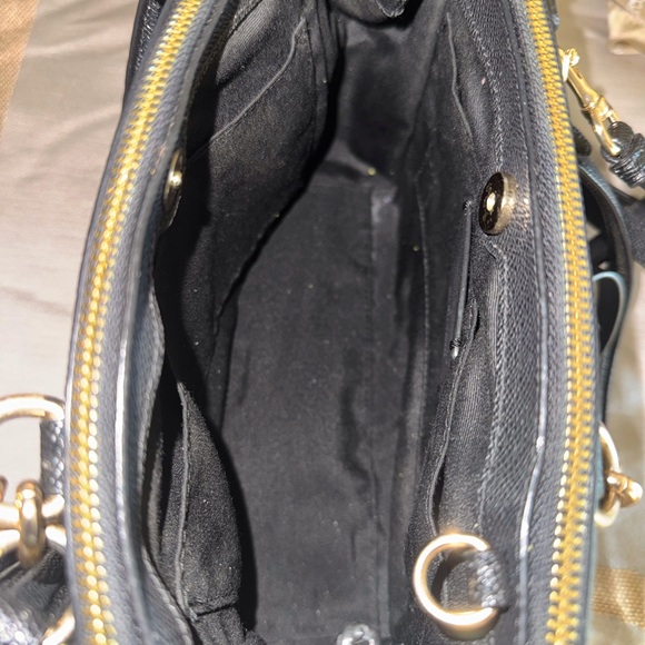 Coach Brooke Carryall Satchel in Black Crossgrain Leather – GUC - Picture 6 of 7